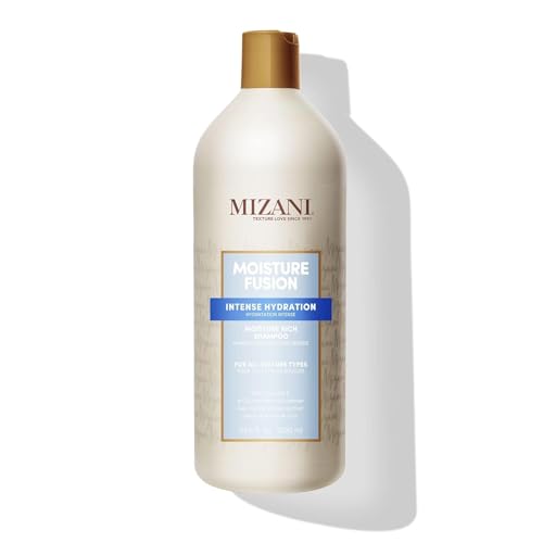 Mizani Moisture Fusion Moisture Rich Shampoo - Gently Cleanses & Conditions Hair, With Argan Oil, For Dry Hair, 33.8 Fl Oz