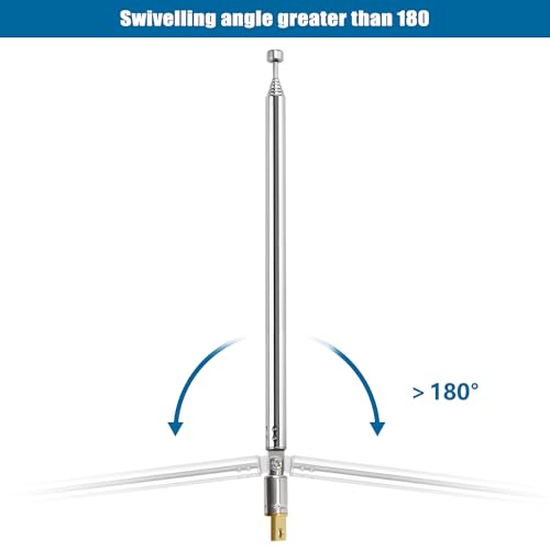 VooGenzek 3 PCS 75cm 7 Section Replacement Telescopic Aerial Antenna, DAB FM Antenna Replacement, Portable Radio Antenna - Image 4