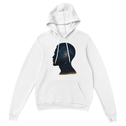 Classic Unisex Pullover Hoodie - Afro Cosmic Design | Gildan® 18500 White2