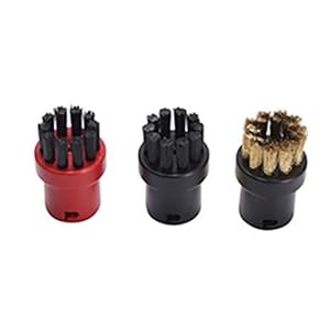 Gesh 3 Stks Nozzle Nylon Messing Varkenshaar Borstels voor Karcher SC1 SC2 SC3 SC4 SC5 SC7 EasyFix Mop Doek Rags…