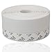 16Ft Insulation Weatherproof Doors And Windows Soundproofing Seal Strip Collision Avoidance Self-Adhesive Weatherstrip & Under Door Silicone Sweep Door Bottom Seal | 1.77 Inch(45mm) Width, White |