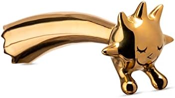 Alessi Stella Hand-Decorated Porcelain Figurine,Gold