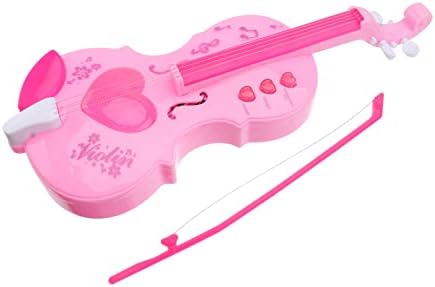NUOBESTY Simulation Violin Toy, Kid' s Toy Violin Mini Violin Toy- Looking Instrument Early Childhood Education Toys Music Enlightenment Plaything 1Pc ( Rosy, Random Style ) 2 31BTJ eK7KL. AC