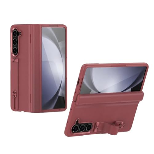 Protection charnière Galaxy Z Fold 5 en cuir pour un usage actif urbain