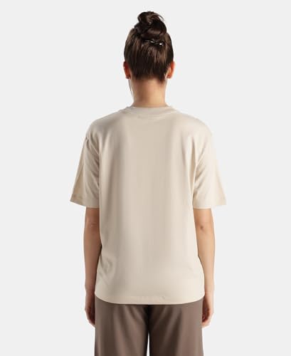 Image of Jockey A159 Women Super Combed Cotton Rich Oversized T-Shirt with Side Slits