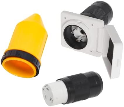 Amazon.com: Wadoy 50 AMP RV Power Inlet Plug Set, 125V 250V Electrical ...