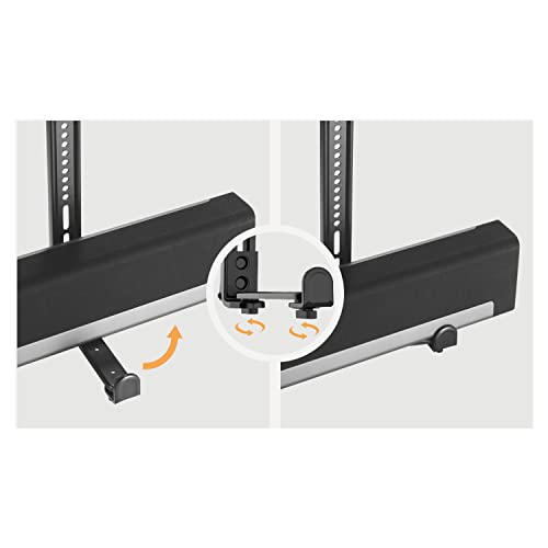Maclean MC-914 Universal Soundbar Halterung bis 15kg Lautsprecherhalterung für die Montage unter oder über TV – Bild 7