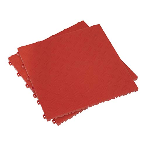 Dalles de sol Sealey FT3R rouge pour rénover et organiser votre atelier