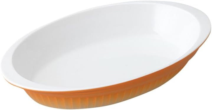 Koyo Pottery 23405063 Forno Oval Shallow Gratin with Handle, Dishwasher Safe, Made in Japan