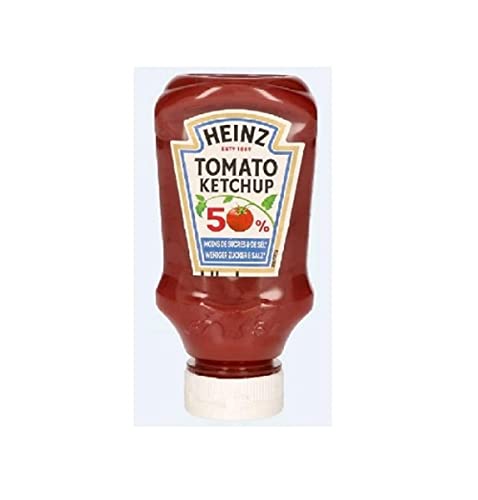 Heinz Tomato Ketchup 50 Prozent Weniger Zucker und Salz 220 ml