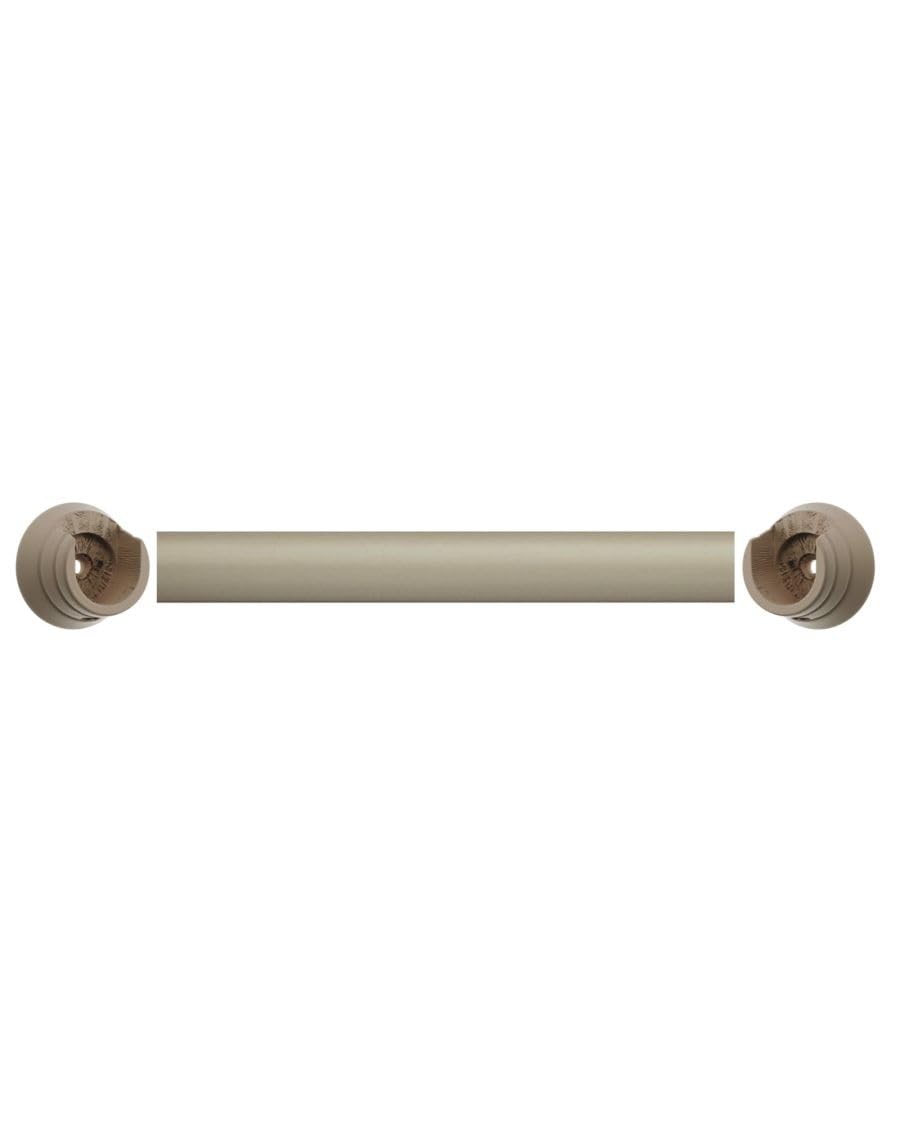 Romantica Eyelet Recess Curtain pole, 28mm, 120 cm, April Cloud