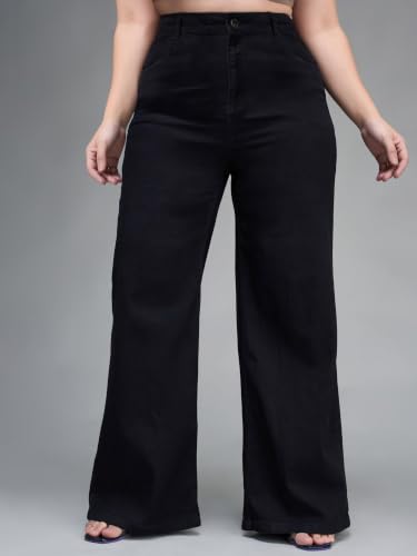 Image of Miss Chase A+ Women's Bootcut High Rise Regular Stretchable Denim Jeans