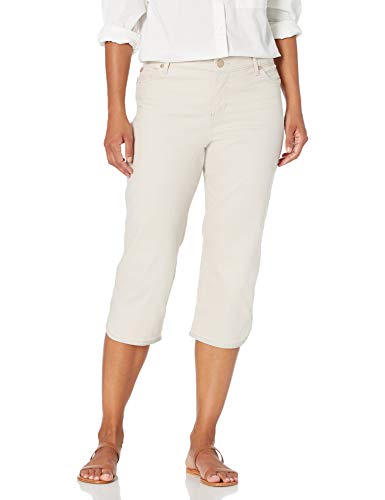Bandolino Women's Mandie 5 Pocket High Rise Capri, Creamstone, 16 Petite Regular