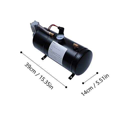 BESPORTBLE Kit de Buzinas de Trem Buzina de Ar 150 Psi 4 Trompete para Motocicleta CaminhÃ£o-Barco C