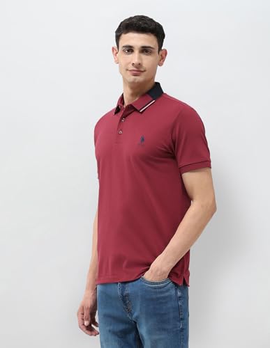Image of U.S.Polo Association Men's Solid Regular Fit Polo Shirt