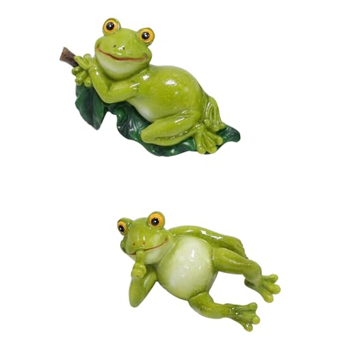 2PCS resina rane vasi di fiori gancio decorativo statua da giardino per balcone e patio decorazione resistente alle intemperie decorazione da giardino