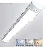 【Iluminación interior de amplia aplicación】 Nuestra lámpara LED a prueba de humedad ideal para baño, estudio, dormitorio, cocina, garajes, sótano, oficina, tienda, banco de trabajo, fábricas, pasillo, escalera, desván, lavadero, trastero, balcón, etc.