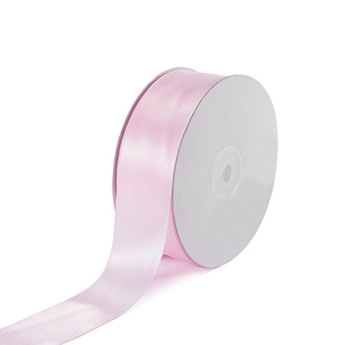 Creative Ideas Solid Satin Ribbon, 1-1 2 50 yd, Light Pink