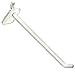 Azar Displays 800006-W Pack of 50 White Pegboard Hooks (Also Available in Black & Clear) - 6? Pegboard Hook Set (2? & 4? Pegboard J Hooks Also Available) - Polycarbonate Plastic Hooks for Retail
