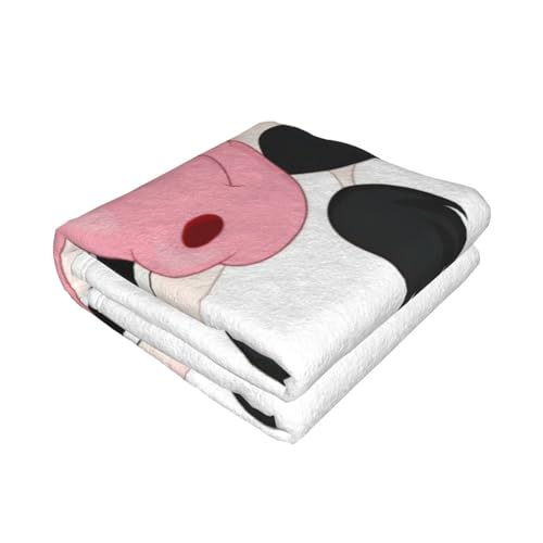 Couverture de lit EdWal microfibre légère imprimé vache plaid chaud et doux - 3