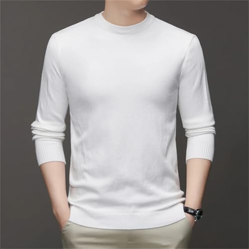 Men's High-Neck Long Sleeved Solid Color Sweater - Soft Warm and Comfortable Top4
