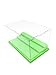 JDS Toy Store Acrylic Display Case (Green) for Minifigure & Action Figures Bricks|10 x 5.4 x 6.1 | 5mm Dustproof Case |Storage Gift for Children and Adults