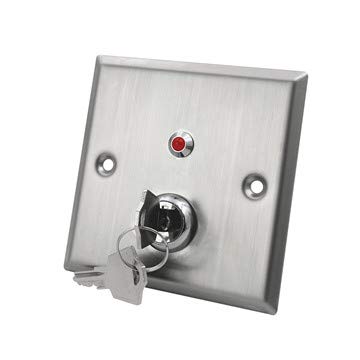 Stainless Steel Key Switch (Red LED indicator)-image-34