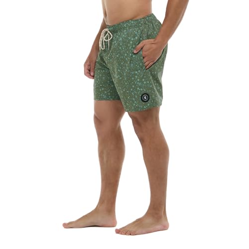 Eidon Young Men's Tiny Sea 17 Inch Length, Elastic Waist Volley Swim Trunk3
