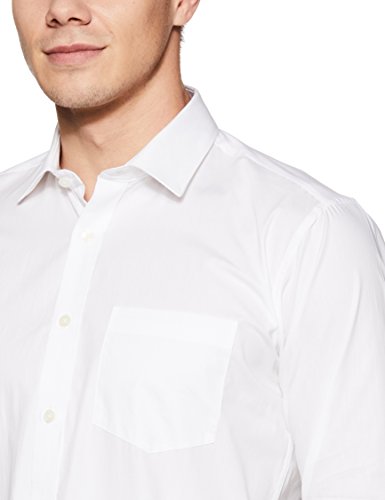 Image of Men's Solid Cotton Blend Formal Shirt with Pocket | Plain Design with Spread Collar & Full Sleeves - Regular Fit (Pack of 2)