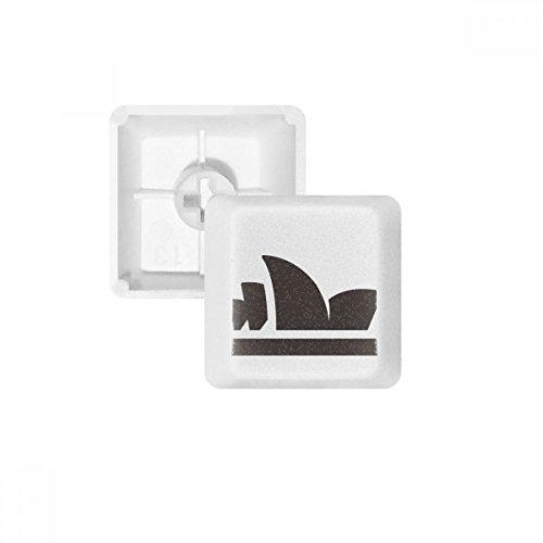 Keycaps PBT Sydney Opera House blancs sans marquage profil OEM pour clavier mécanique