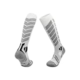 2er-Pack；Skisocken aus Merinowolle; High-Top-Snowboard- und Skisocken; atmungsaktiv, abriebfest...