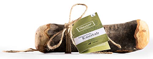 Chewies Kauknochen Hunde-Spielzeug aus Olivenholz für Hunde - 100 % natürliches Hundezubehör risikoarm & langlebig - Größe L: Für Hunde bis 30 kg Körpergewicht