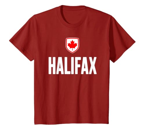 Halifax Canada T-Shirt, Youth, Cranberry Red, Medium