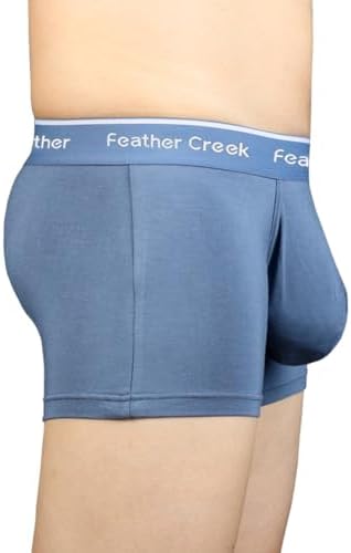 Mens Pouch Trunks Separate Big Enhance Underwear Briefs Comfy Mid-Rise Pouch Bikini Brief Boxer Briefs