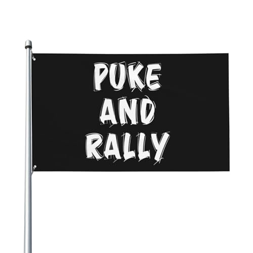 Haebfsl Puke And Rally Flag 3x5ft Yard Flags For Outdoor Lawn Banner Sign With 2 Brass Grommets Uv Protection Vivid Color Fade Resistant
