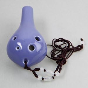 Harmony Alto C 6 Holes Ceramic Ocarina - Easy to Learn, Good for Beginner & Great Gift! Linn's Arts! (Jade Crackle)