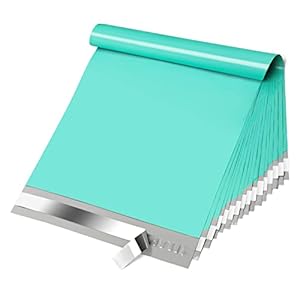 Fuxury Teal Poly Mailers 10x13 100 Stück