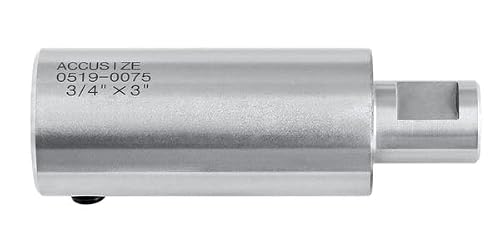 Accusize Industrial Tools 3\'\'/75mm Extension for 3/4\'\' Weldon Shank Annular Cutter, Weldon Adapter, 0519-0075