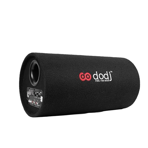 Image of dodj 10-INCH Round Active Car Basstube with Inbuilt Amplifier Powered Subwoofer(RMS-350W Pick Power 5800WATT)
