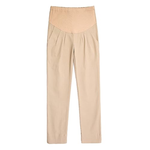 NUSGEAR Pantalones de Maternidad Mujer sobre el Vientre Premama Embarazada Cintura Alta Pantalones de Traje Suave Ropa Maternidad premamá Yoga Cómodo Pantalones