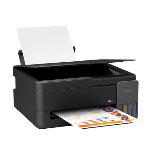 Image of Epson EcoTank L3310 (New Launch) InkTank A4 Colour Printer, Scanner, Copier for Home & Office, 5760x1440dpi Resolution, Low Printing Cost at just 9 Paise per Black Print and 33 Paise per Colour Print