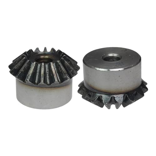 Bevel Gear Pinion Hardware Mechanical Bevel Gear 2M15T/16T/17T/18T/19T/20T Gear Process Hole 90 Degrees Meshing Angle Carbon Steel Transmission Ratio 1:1 Transmission Part(15 Teeth)