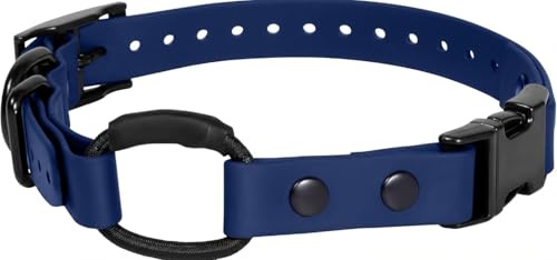 eCollar Replacement Strap Bungee Style - Waterproof Collar Compatible with Garmin Dogtra SportDOG Educator (Blue 3/4)