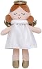 Baby Starters Muñeca bebé de peluche con sonajero, Olivia morena, rosa, 9 pulgadas 8