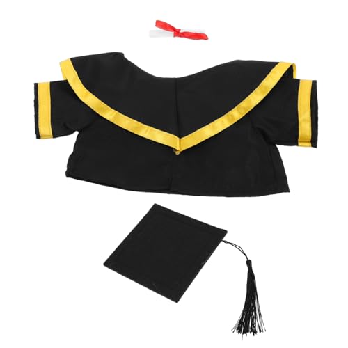BRIGHTFUFU Graduation Bear Plush Outfit Set with Cap and Shawl Stuffed Animal Costume for Celebrating Graduations for Party Supplies and Souvenir Keepsakes