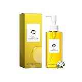 Olive Cleansing Oil for Face, Mild Non-Irritating Makeup Remover, With Lemon Extract, Suitable for All Skin Types, Deep Cleansing and Moisturizing, 100ml/3.38 Fl Oz (1pcs)