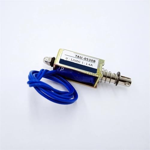 Électroaimant solénoïde push pull TAU-0530 DC 12V 24V cadre ouvert 700g
