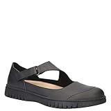 Easy Street Women's Joyful Mary Jane Flat, Black, 8 Wide