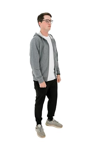 Clever Travel Anti-Pickpocket Zip Up Travel Hoodie Sweatshirt with Hidden Pockets for Men - Image 3