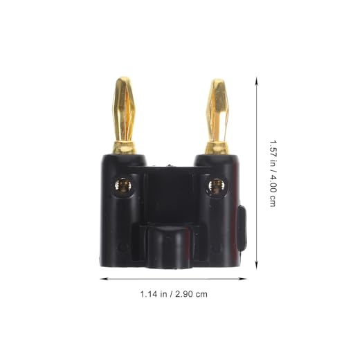 Conector de audio tipo banana de oro de 10 piezas para cables de altavoces hifi 2
